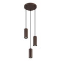 Globo - Luster na sajli 3xGU10/25W/230V braon