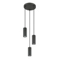Globo - Luster na sajli 3xGU10/25W/230V crna