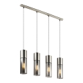 Globo - Luster na sajli 4xE27/25W/230V matni hrom