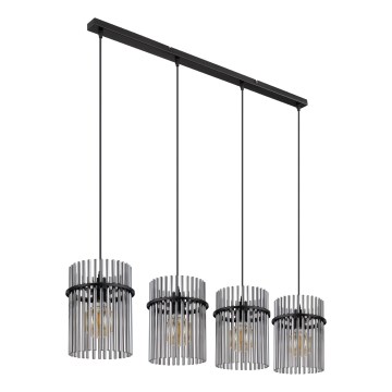 Globo - Luster na sajli 4xE27/60W/230V crna