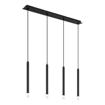 Globo - Luster na sajli 4xG9/4W/230V crna