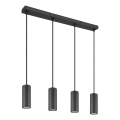 Globo - Luster na sajli 4xGU10/25W/230V crna