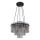 Globo - Luster na sajli 5xE27/60W/230V, crne boje