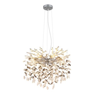 Globo - luster na sajli 8xE14/40W/230V srebrne boje