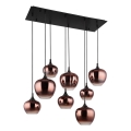 Globo - Luster na sajli 8xE27/40W/230V bakarne boje