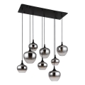 Globo - Luster na sajli 8xE27/40W/230V crna