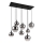 Globo - Luster na sajli 8xE27/40W/230V crna