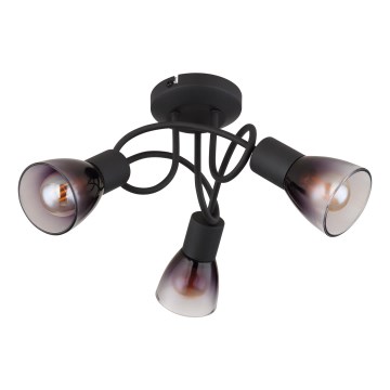 Globo - Plafonski luster 3xE14/25W/230V crni