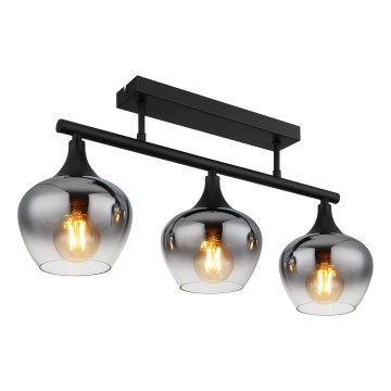 Globo - Plafonski luster 3xE27/40W/230V crna