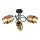 Globo - Plafonski luster 3xE27/40W/230V crna/mesing