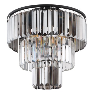 Globo - Plafonski luster 3xE27/40W/230V prečnik 40 cm crna