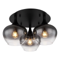Globo - Plafonski luster 3xE27/40W/230V, prečnik 45 cm, crna