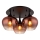 Globo - Plafonski luster 3xE27/40W/230V, prečnik 45 cm, u bakarnoj boji