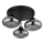 Globo - Plafonski luster 3xE27ILLU/40W/230V crna