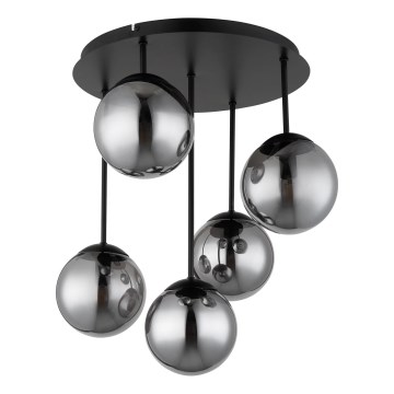 Globo - Plafonski luster 5xE14/25W/230V crna