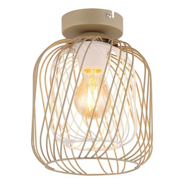 Globo - Plafonsko svetlo 1xE27/40W/230V prečnik 18 cm bež/belo