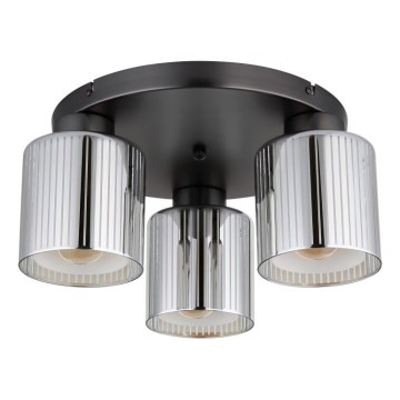 Globo - Plafonsko svetlo 3x E27/60W/230V, sjajni hrom, prečnik 34,5 cm