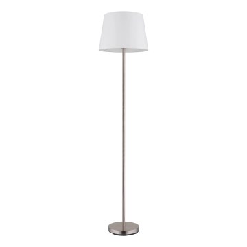 Globo - Podna lampa 1xE27/40W/230V bela/matni hrom