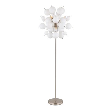 Globo - Podna lampa 6xE14/25W/230V bela