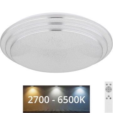 Globo - prigušiva LED plafonska svetiljka LED/18W/230V prečnik 40 cm 2700-6500K + daljinski upravljač