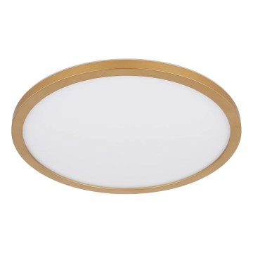 Globo - prigušiva LED plafonska svetiljka za kupatilo LED/24W/230V 3000K IP44 Ø 42 cm mesing