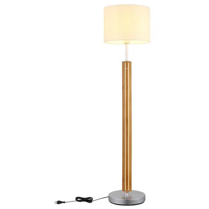 Globo - prigušiva LED podna lampa LED/21W/230V + 1xE27/25W
