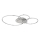 Globo - prigušiva plafonska LED lampa LED/36W/230V 2700-6000K srebrna + daljinski upravljač