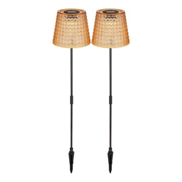 Globo - Set 2x solarna LED svetla LED/0,06W/3V IP44 40 mAh narandžasta