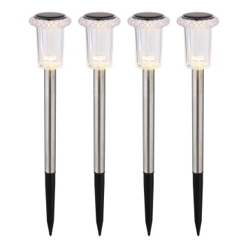 Globo - SET od 4 solarne LED svetiljke LED/0,06W/1,2V IP44 100 mAh