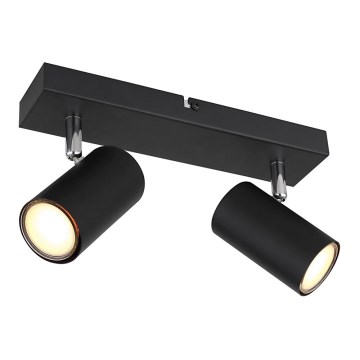Globo - Spot svetiljka 2xGU10/35W/230V crna