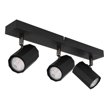 Globo - Spot svetiljka 3xGU10/25W/230V crna