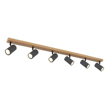 Globo - Spot svetiljka 6xGU10/35W/230V braon/crna