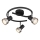 Globo - Spot svetlo 3xGU10/25W/230V crna/srebrna