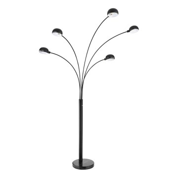 Globo - Stojeća lampa 5xE14/40W/230V crna