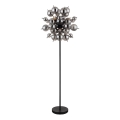 Globo - Stojeća lampa 6xE14/25W/230V crna/zadimljena