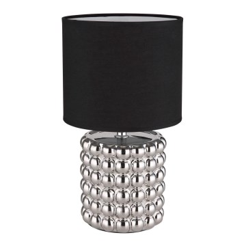 Globo - Stona lampa 1xE14/40W/230V crna/srebrna