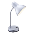 Globo - Stona lampa 1xE27/40W/230V srebrna