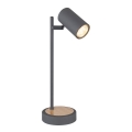 Globo - Stona lampa 1xGU10/5W/230V siva/smeđa