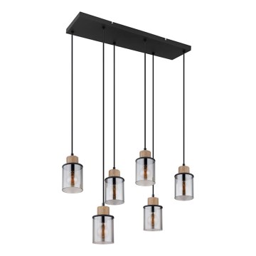 Globo - Viseći luster na sajli 6xE27/15W/230V