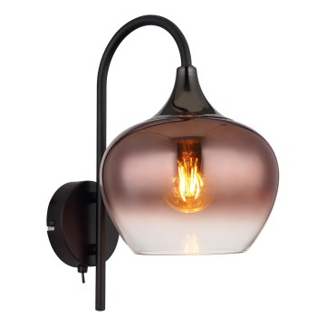 Globo - Zidna lampa 1xE27/40W/230V bakarna