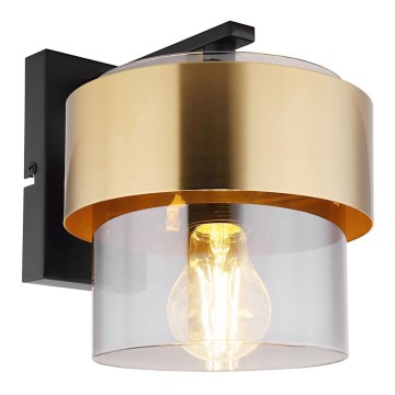 Globo - Zidna lampa 1xE27/60W/230V crna/mesing