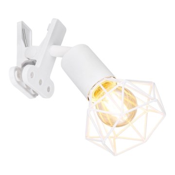 Globo - Zidna lampa sa klipsom 1xE14/40W/230V bela