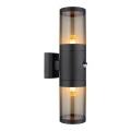 Globo zidna lampa sa senzorom 2xE27/40W/230V IP44