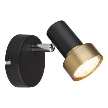 Globo - Zidna reflektorska lampa 1xGU10/25W/230V crna/zlatna