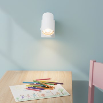 Globo - Zidna spot lampa 1xGU10/25W/230V bela