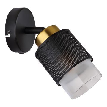 Globo - Zidno reflektorsko svetlo 1xE27/40W/230V crno/zlatno