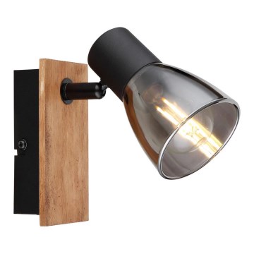 Globo - Zidno spot svetlo 1xE14/40W/230V crna/drvo