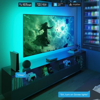 Govee - AI Sync Box 2 Smart TV RGBICW pozadinsko osvetljenje 55-65 Wi-Fi