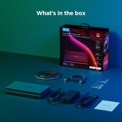 Govee - AI Sync Box 2 Smart TV RGBICW pozadinsko osvetljenje 55-65 Wi-Fi