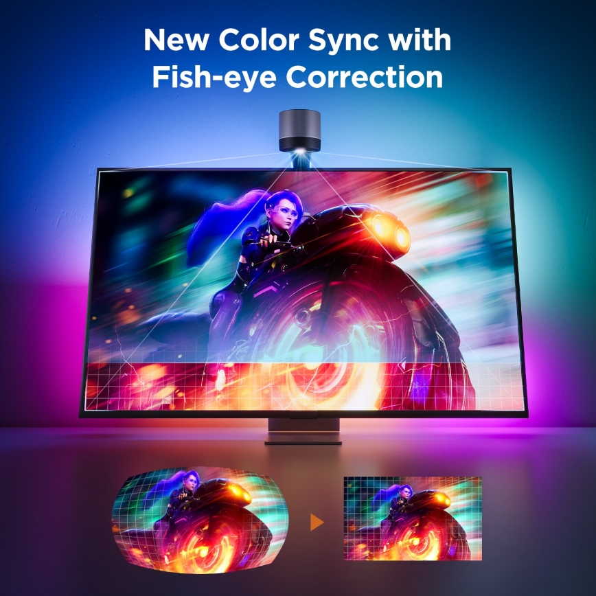 Govee - Backlight 3S Netflix TV 55-65 SMART LED pozadinsko osvetljenje RGBICW Wi-Fi + daljinski upravljač